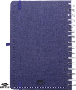 Carnet de notes RPET personnalisé - Holbook | Bleu