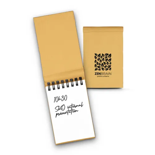 Carnet de poche publicitaire à spirales