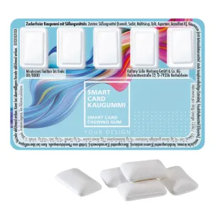 Carte à puce avec chewing-gum