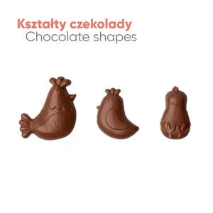 Carte pour pâques avec des poules