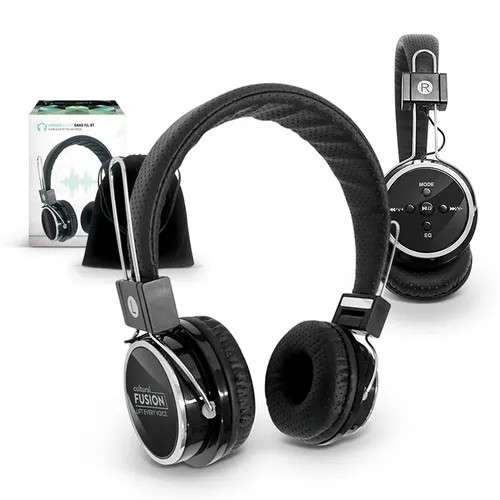 Casque audio BT sans fil personnalisé - FM - SD