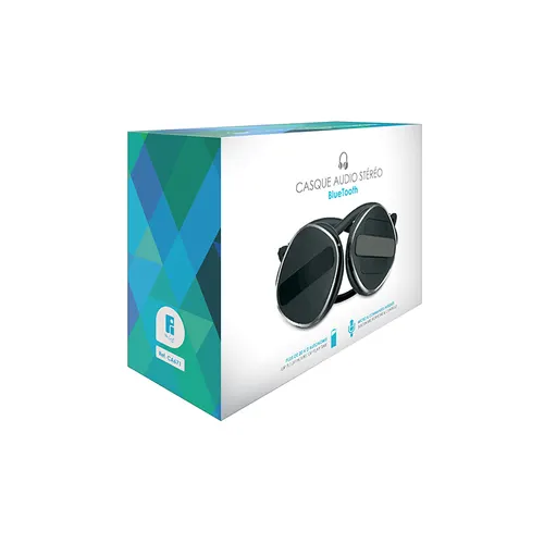 Casque audio stereo BT sans fil pliable personnalisé
