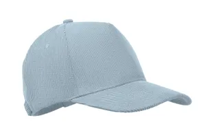 Casquette 5 pans en velours - Wale | Bleu Bébé