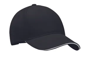 Casquette à 5 pans personnalisable - Singa | White/Black
