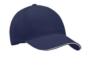 Casquette à 5 pans personnalisable - Singa | Blue/Grey