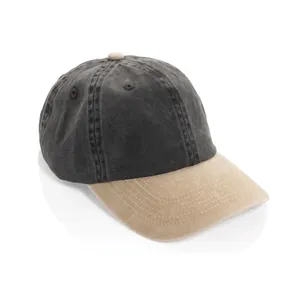 Casquette à 6 panneaux en coton sergé bicolore BEAU AWARE™ - XD Xclusive | Noir