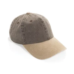 Casquette à 6 panneaux en coton sergé bicolore BEAU AWARE™ - XD Xclusive | Marron