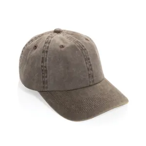 Casquette à 6 panneaux en coton sergé délavée BEAU AWARE™ - XD Xclusive | Marron