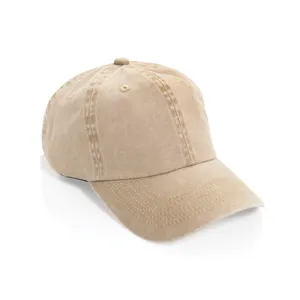 Casquette à 6 panneaux en coton sergé délavée BEAU AWARE™ - XD Xclusive | Beige