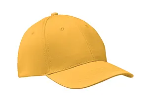 Casquette baseball 6 pans personnalisable - Basie | Jaune