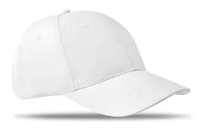 Casquette baseball 6 pans personnalisable - Basie | White