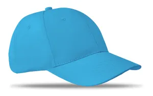 Casquette baseball 6 pans personnalisable - Basie | Turquoise