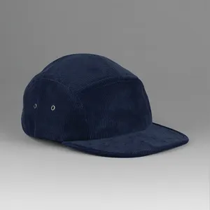 Casquette campeur 5 panneaux en velours - Beechfield® | Oxford Navy