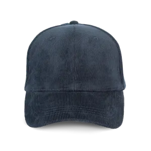 Casquette écoresponsable personnalisée en velours côtelé 6 panneaux unisexe - Native Spirit | Navy Blue