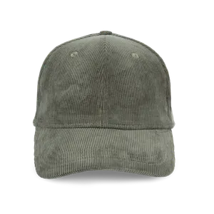 Casquette écoresponsable personnalisée en velours côtelé 6 panneaux unisexe - Native Spirit | Organic Khaki