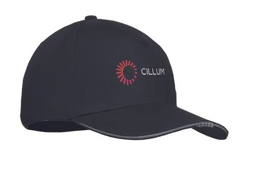 Casquette en coton LED à 5 pans - Luzcap