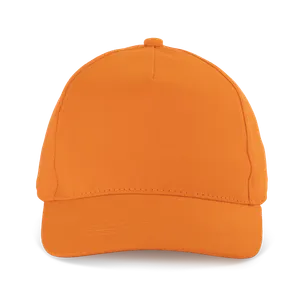 Casquette enfant en coton - 5 panneaux - K-up | Orange