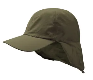 Casquette légère en polyester recyclé avec couvre nuque | Olive