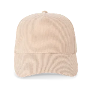 Casquette personnalisée 5 panneaux en velours - K-up | Sand