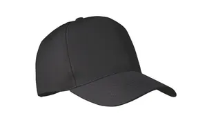 Casquette RPET à 5 pans personnalisable - Senga | Black