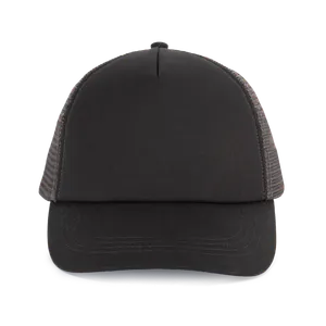 Casquette trucker 5 panneaux en coton canvas - K-up Gold Label - K-up | Black / Dark Grey