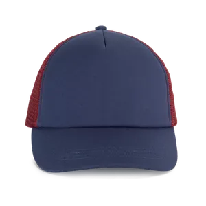 Casquette trucker 5 panneaux en coton canvas - K-up Gold Label - K-up | Mood Indigo / Cabernet Wine