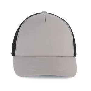 Casquette trucker 5 panneaux en coton canvas - K-up Gold Label - K-up | Opal Grey / Black