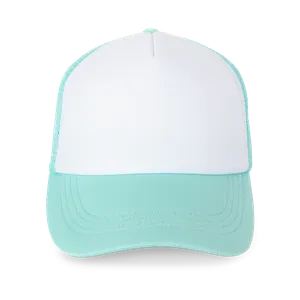 Casquette trucker - 5 panneaux - K-up | White / Pastel Cyan