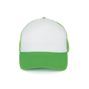 Casquette trucker enfant - 5 panneaux - K-up | White / Green Flash