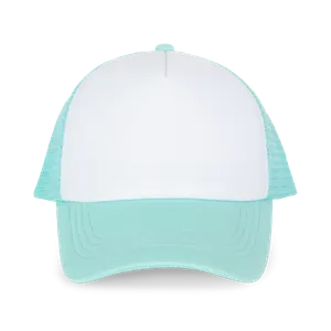 Casquette trucker enfant - 5 panneaux - K-up | White / Pastel Cyan