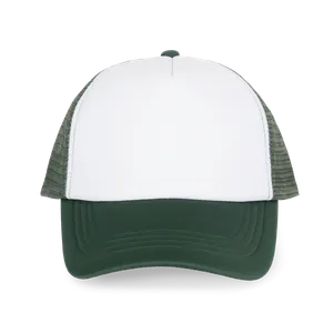 Casquette trucker enfant - 5 panneaux - K-up | White / Pineneedle Green