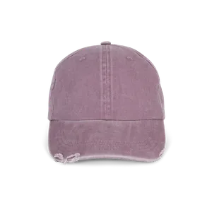 Casquette vintage effet déchiré - 6 panneaux - K-up | Washed Dusky Orchid