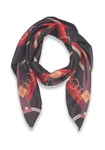 Châle en polyester recyclé personnalisable - Victoria | Black