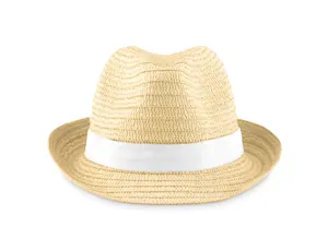 Chapeau de paille personnalisable - Boogie | White