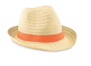 Chapeau de paille personnalisable - Boogie | Orange