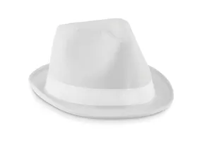 Chapeau publicitaire de couleur en polyester - Woogie | White
