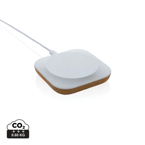 Chargeur 10W en plastique recyclé publicitaire RCS et liège Oregon - XD Xclusive