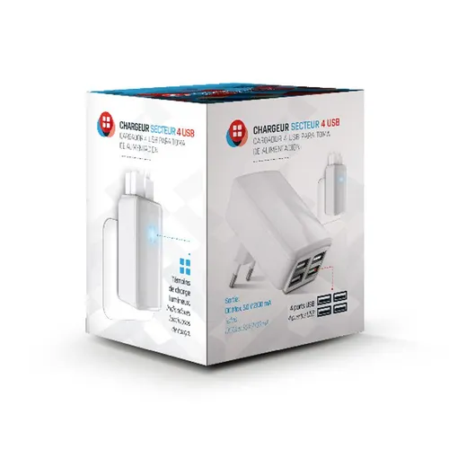 Chargeur adaptateur usb secteur personnalisé