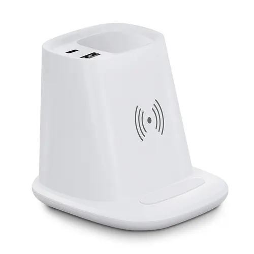 Chargeur induction ou cable pot a crayons personnalisé