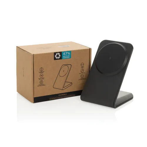 Chargeur magnétique 15W en plastique recyclé RCS VoltPerch - XD Collection