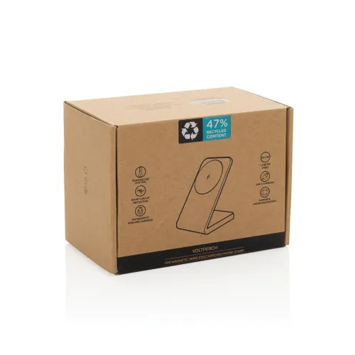 Chargeur magnétique 15W en plastique recyclé RCS VoltPerch - XD Collection