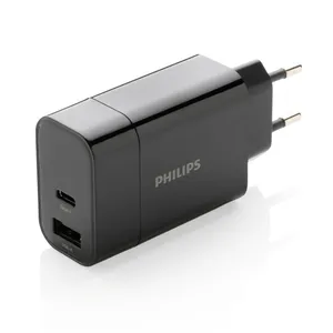Chargeur Mural Philips Personnalisable, USB 30W Ultra Rapide - Philips
