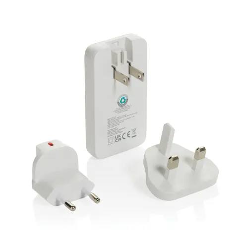 Chargeur plat 65W GAN avec connecteurs universels  Fluxo RCS - XD Collection