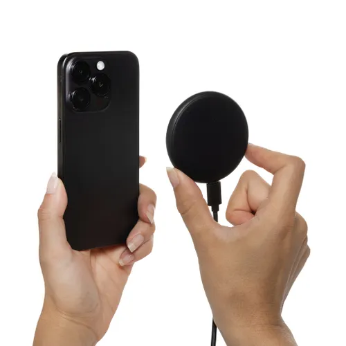 Chargeur publicitaire 15 W 3 en 1 sans fil en plastique RCS Magnapad - XD Collection