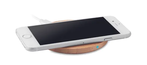 Chargeur sans fil en bambou personnalisable - Rundo