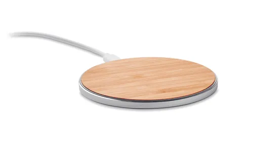 Chargeur sans fil en bambou publicitaire - Despad