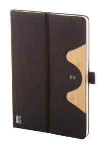 Chargeur sans fil publicitaire en rpet - Chatom | Noir