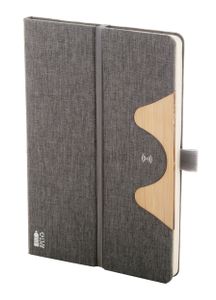 Chargeur sans fil publicitaire en rpet - Chatom | Gris