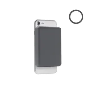 Chargeur sans fil magnétique personnalisé - Doubletic | Gris Pierre