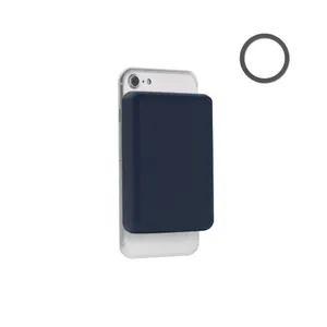 Chargeur sans fil magnétique personnalisé - Doubletic | Bleu Marine